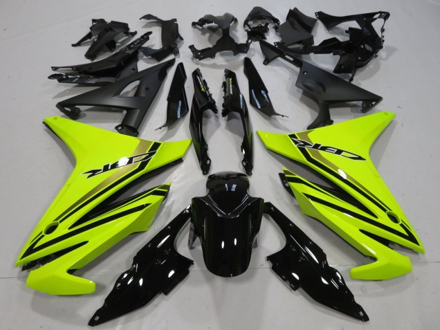 Migliori Carena Moto Honda CBR500R 2013-2015 - Neon Giallo Nero Lucido