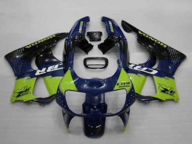 Migliori Carena Moto Honda CBR900RR 893 1994-1995 - Blu Verde Nero Lucido