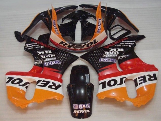 Migliori Carena Moto Honda CBR900RR 893 1996-1997 - Arancia Bianco Rosso Nero Lucido Repsol