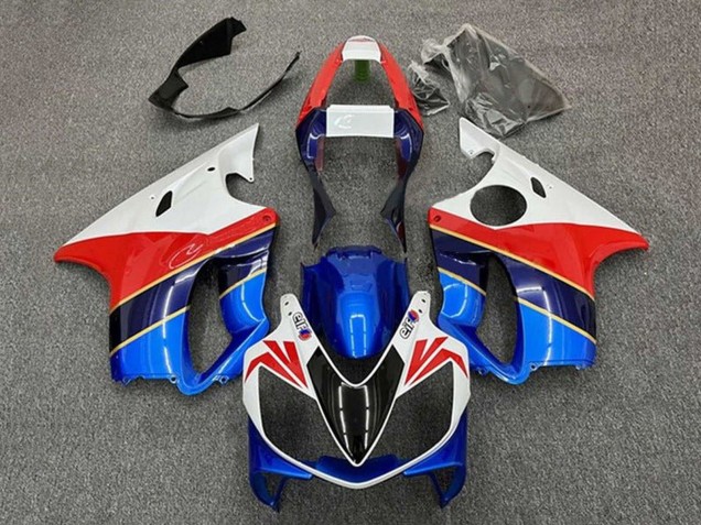 Migliori Carena Moto Honda CBR600 F4i 2001-2003 - Bianco Rosso Blu Blu Scuro