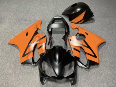 Migliori Carena Moto Honda CBR600 F4i 2001-2003 - Arancia Nero Opaco