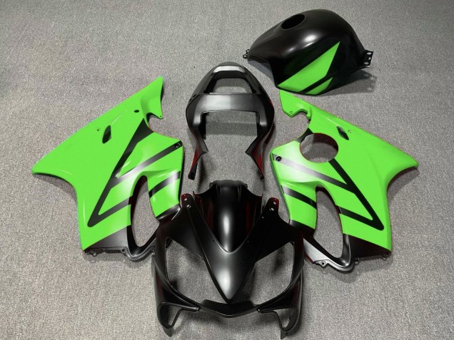 Migliori Carena Moto Honda CBR600 F4i 2001-2003 - Verde Nero Opaco