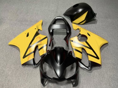 Migliori Carena Moto Honda CBR600 F4i 2001-2003 - Giallo Nero Opaco