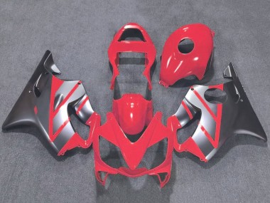 Migliori Carena Moto Honda CBR600 F4i 2001-2003 - Argento Rosso