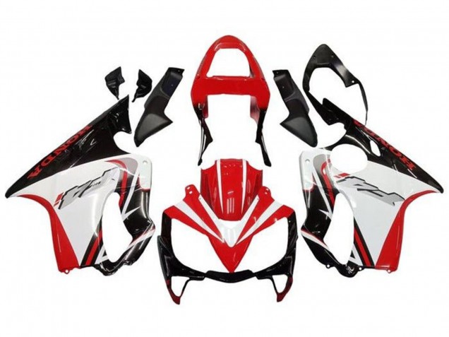 Migliori Carena Moto Honda CBR600 F4i 2001-2003 - Bianco Rosso Nero Lucido