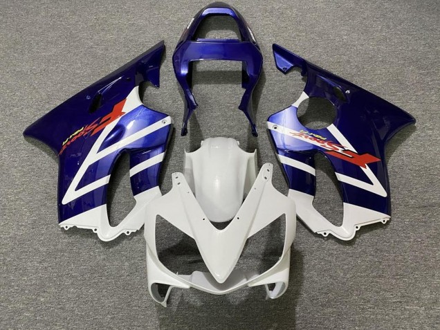 Migliori Carena Moto Honda CBR600 F4i 2001-2003 - Bianco Blu Banda