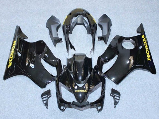 Migliori Carena Moto Honda CBR600 F4i 2004-2007 - Nero Lucido Oro Decals