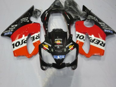 Migliori Carena Moto Honda CBR600 F4i 2004-2007 - Arancia Bianco Rosso Nero Lucido Repsol
