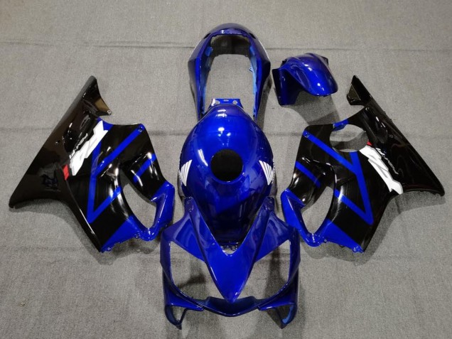 Migliori Carena Moto Honda CBR600 F4i 2004-2007 - Blu Nero Lucido