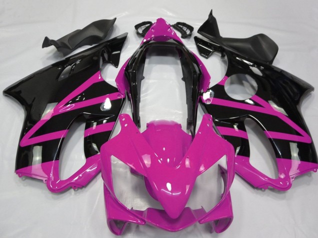 Migliori Carena Moto Honda CBR600 F4i 2004-2007 - Rosa Nero Lucido