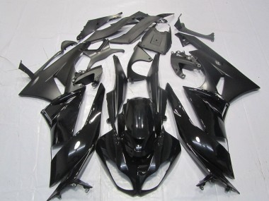 Migliori Carena Moto Kawasaki ZX6R 2007-2008 - Nero Lucido Nero Opaco