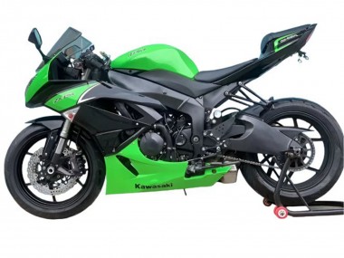 Migliori Carena Moto Kawasaki ZX6R 2009-2012 - Verde Nero Opaco