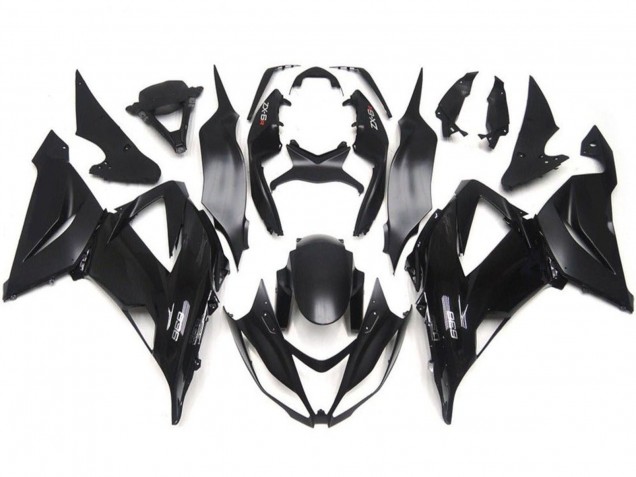 Migliori Kit Carena Moto Kawasaki ZX6R 2013-2018 - Nero Lucido Nero Opaco