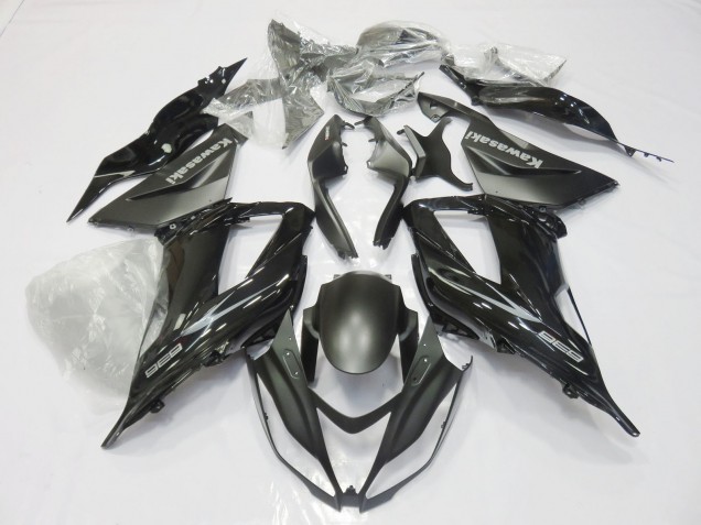 Migliori Carena Moto Kawasaki ZX6R 2013-2018 - Nero Lucido Nero Opaco