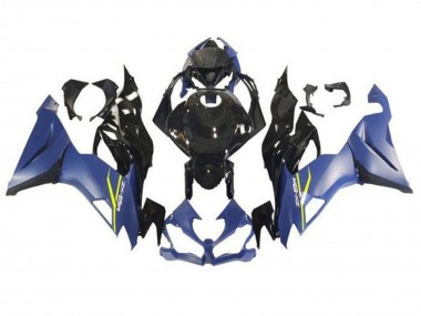 Migliori Carena Moto Kawasaki ZX6R 2019-2022 - Blu Opaco Nero Lucido
