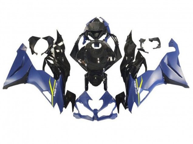 Migliori Carena Moto Kawasaki ZX6R 2019-2022 - Blu Opaco Nero Lucido