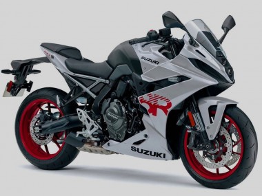 Migliori Carena Moto Suzuki GSX8R 2024-2025 - Argento Nero Rosso