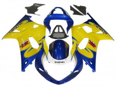 Migliori Carena Moto Suzuki GSXR1000 2000-2002 - Giallo Blu Tribal
