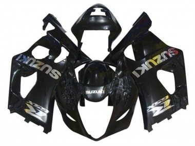 Migliori Carena Moto Suzuki GSXR 1000 2003-2004 - Nero Lucido Chrome