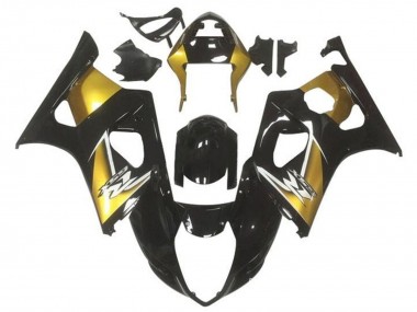 Migliori Carena Moto Suzuki GSXR 1000 2003-2004 - Oro Nero Lucido