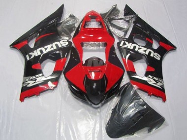 Migliori Carena Moto Suzuki GSXR 1000 2003-2004 - Rosso Nero Argento