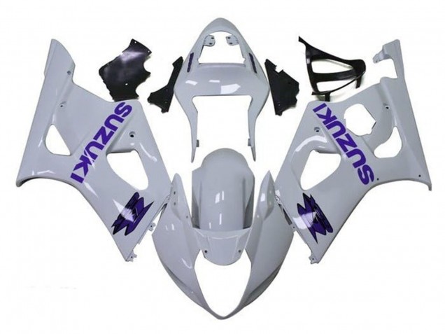 Migliori Carena Moto Suzuki GSXR 1000 2003-2004 - Bianco Viola