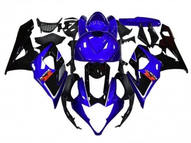 Migliori Carena Moto Suzuki GSXR 1000 2005-2006 - Blu Nero Bianco Banda