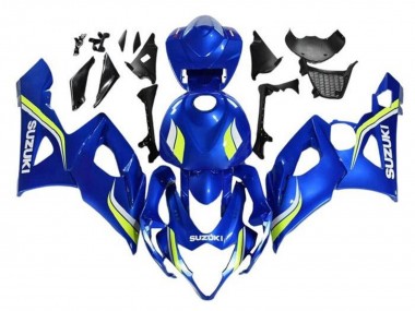 Migliori Carena Moto Suzuki GSXR 1000 2005-2006 - Blu Giallo Bianco