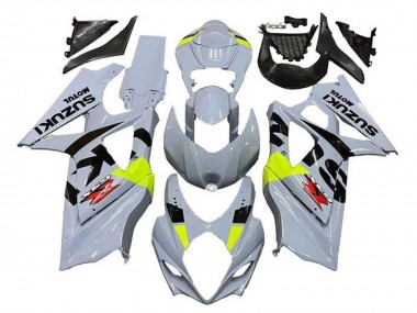 Migliori Carena Moto Suzuki GSXR 1000 2005-2006 - Grigio Nero Neon Giallo Rosso