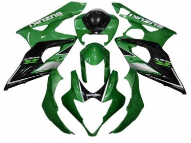 Migliori Carena Moto Suzuki GSXR 1000 2005-2006 - Verde Nero Argento