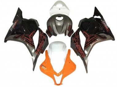 Migliori Carena Moto Suzuki GSXR 1000 2005-2006 - Arancia Argento Nero Bianco