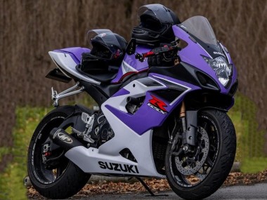Migliori Carena Moto Suzuki GSXR 1000 2005-2006 - Viola Bianco