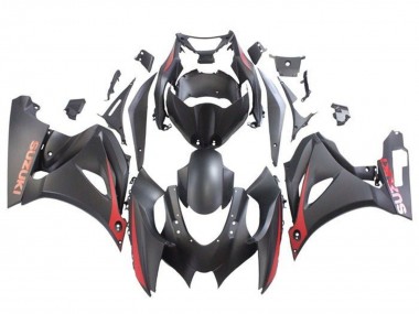 Migliori Carena Moto Suzuki GSXR1000 2017-2024 - Nero Opaco Rosso Opaco
