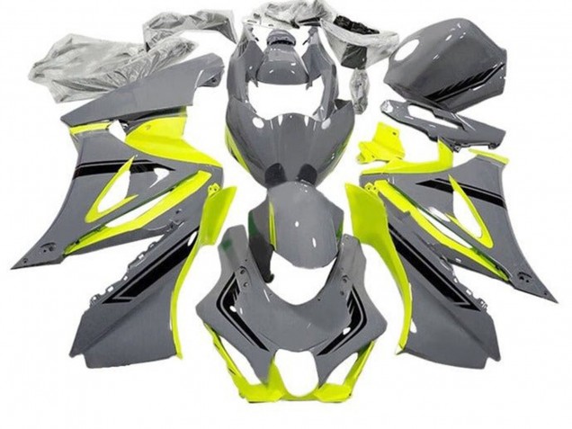 Migliori Carena Moto Suzuki GSXR1000 2017-2024 - Grigio Giallo Nero