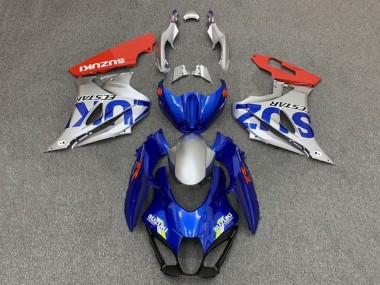 Migliori Carena Moto Suzuki GSXR1000 2017-2024 - Blu Argento Rosso