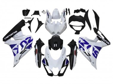 Migliori Carena Moto Suzuki GSXR1000 2017-2024 - Bianco Blu Nero