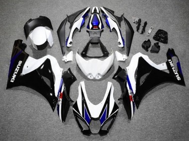 Migliori Carena Moto Suzuki GSXR1000 2017-2024 - Bianco Blu Nero