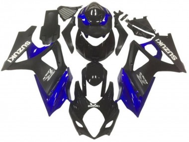 Migliori Carena Moto Suzuki GSXR 1000 2007-2008 - Nero Lucido Nero Opaco Blu Grigio