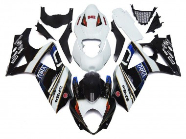 Migliori Carena Moto Suzuki GSXR 1000 2007-2008 - Bianco Blu Nero VIRU