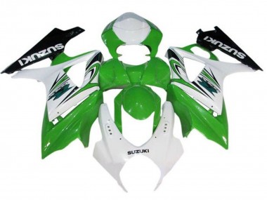 Migliori Carena Moto Suzuki GSXR 1000 2007-2008 - Bianco Verde Nero