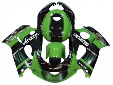 Migliori Carena Moto Suzuki GSXR 600 / GSXR 750 1996-2000 - Verde Nero Mostro