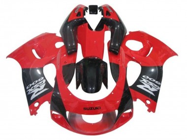 Migliori Carena Moto Suzuki GSXR 600 / GSXR 750 1996-2000 - Rosso Nero Grigio