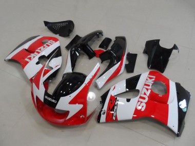 Migliori Carena Moto Suzuki GSXR 600 / GSXR 750 1996-2000 - Rosso Bianco Nero