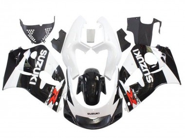 Migliori Carena Moto Suzuki GSXR 600 / GSXR 750 1996-2000 - Bianco Nero Rosso