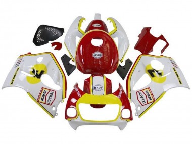 Migliori Carena Moto Suzuki GSXR 600 / GSXR 750 1996-2000 - Bianco Rosso Giallo Texaco