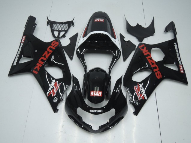 Migliori Carena Moto Suzuki GSXR 600 / GSXR 750 2001-2003 - Nero Lucido Rosso Bianco Yoshimura