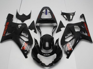 Migliori Carena Moto Suzuki GSXR 600 / GSXR 750 2001-2003 - Nero Lucido Rosso