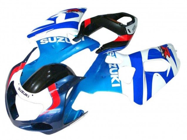 Migliori Carena Moto Suzuki GSXR 600 / GSXR 750 2001-2003 - Bianco Blu Rosso Nero