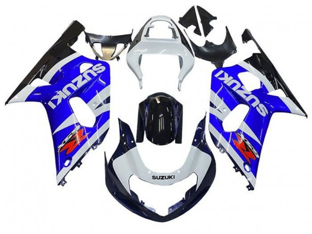 Migliori Carena Moto Suzuki GSXR 600 / GSXR 750 2001-2003 - Bianco Blu Nero Lucido Rosso