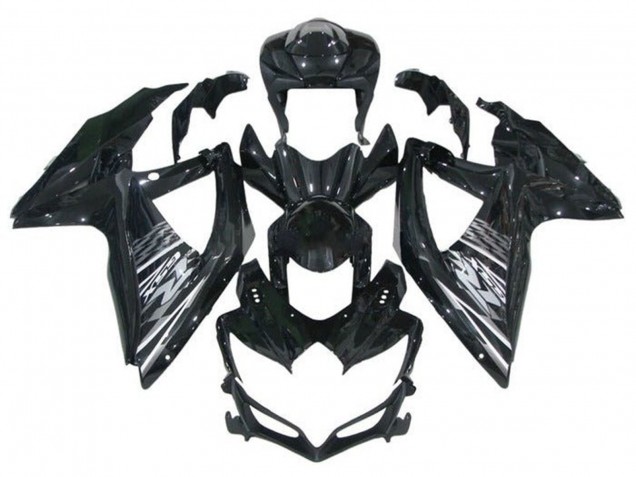 Migliori Carena Moto Suzuki GSXR 600 / GSXR 750 2008-2010 - Nero Lucido Grigio